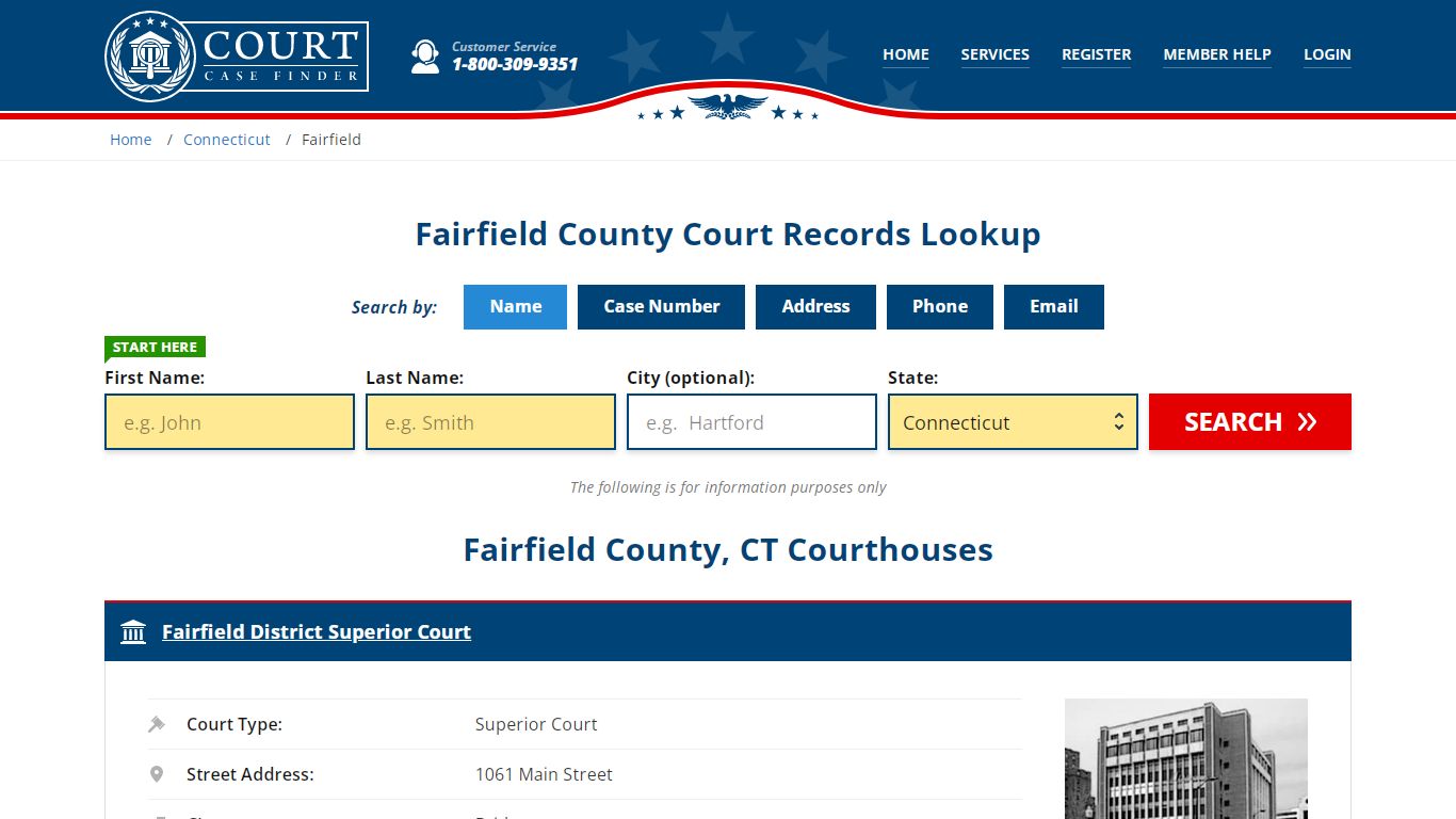 Fairfield County Court Records | CT Case Lookup